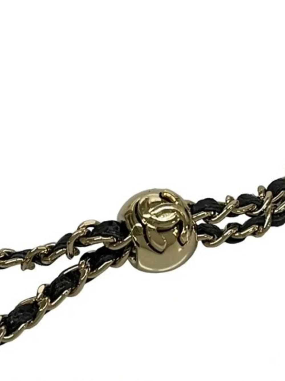 CHANEL Matelasse Black Calfskin Accessory Case Gold hardware